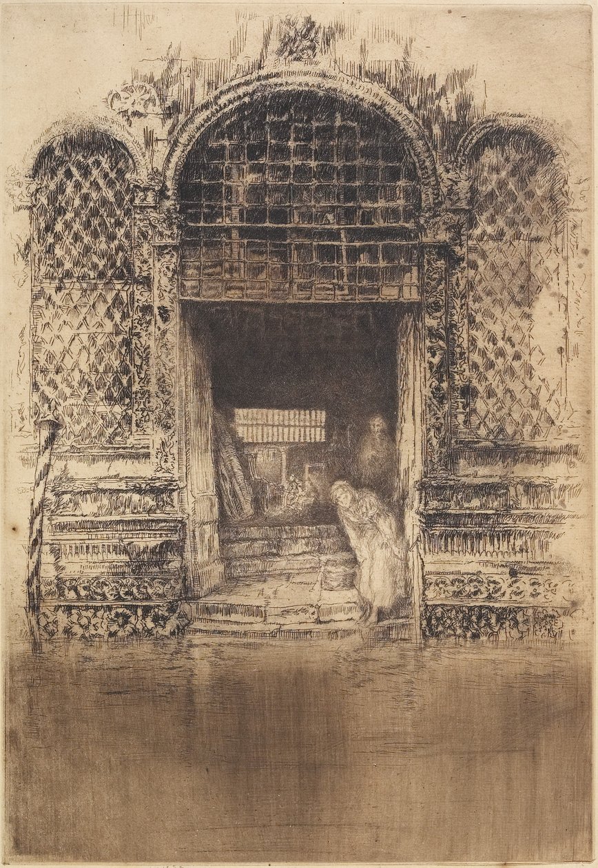 La Vieille Porte de The First Venice Set, 1879-1880 - James Abbott McNeill Whistler