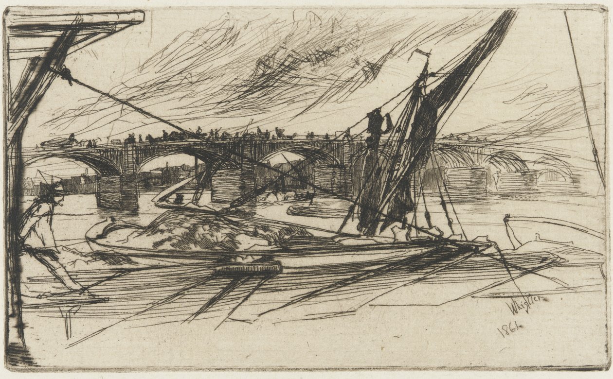 Pont de Vauxhall, 1861 - James Abbott McNeill Whistler
