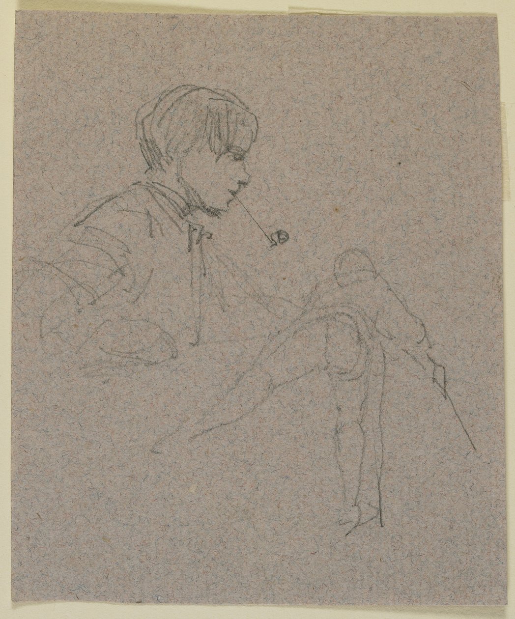 Jeune homme fumant une pipe, vers 1855-59 - James Abbott McNeill Whistler