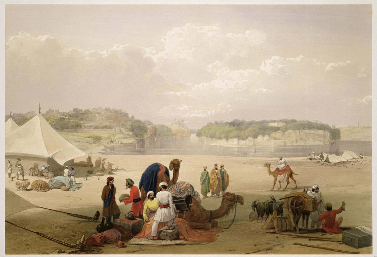La ville de Roree et la forteresse de Bhukker, sur l