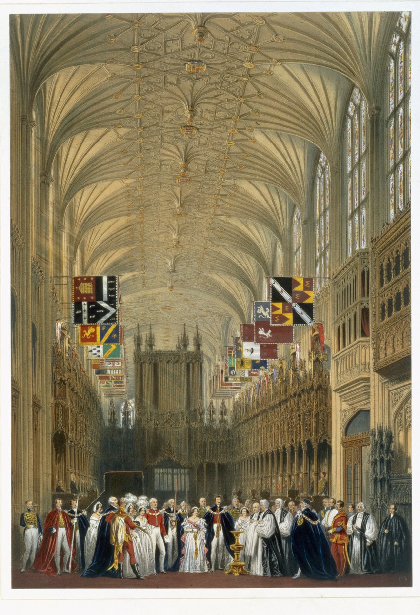 Intérieur de la chapelle Saint-Georges, 1838 - James Baker Pyne