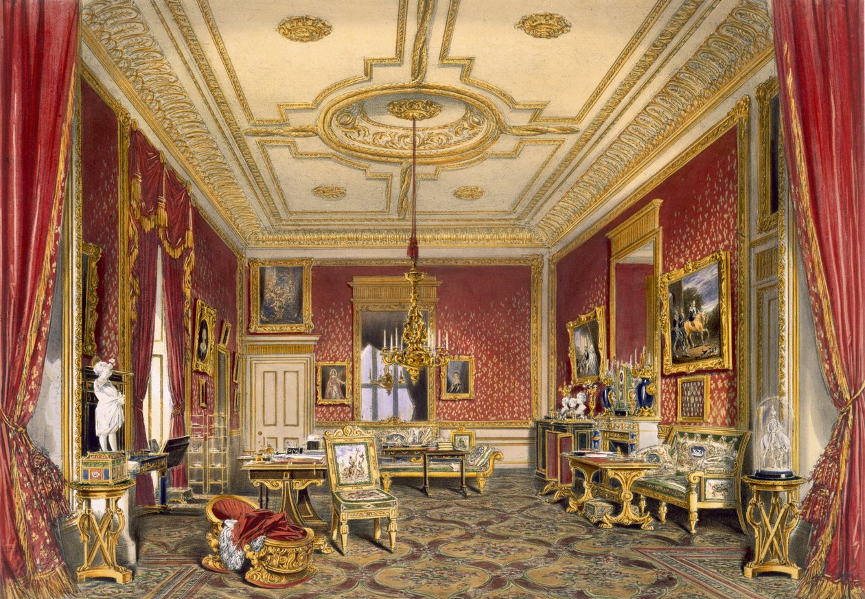 Le salon privé de la reine, château de Windsor, 1838 - James Baker Pyne