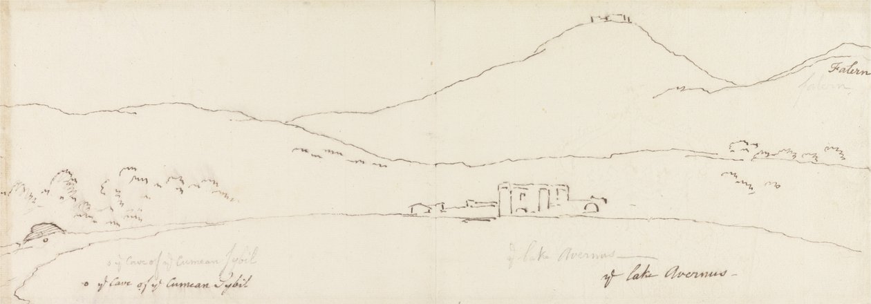 La Grotte de la Sibylle de Cumes sur le Rivage du Lac Averne - James Barry