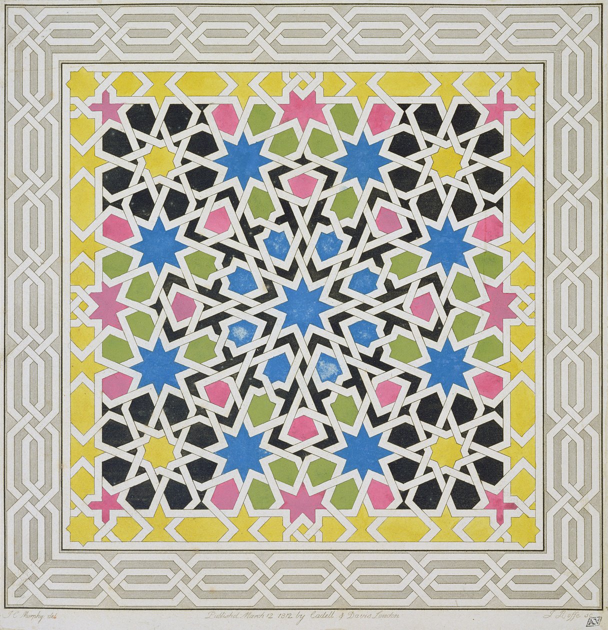 Motif de mosaïque de l