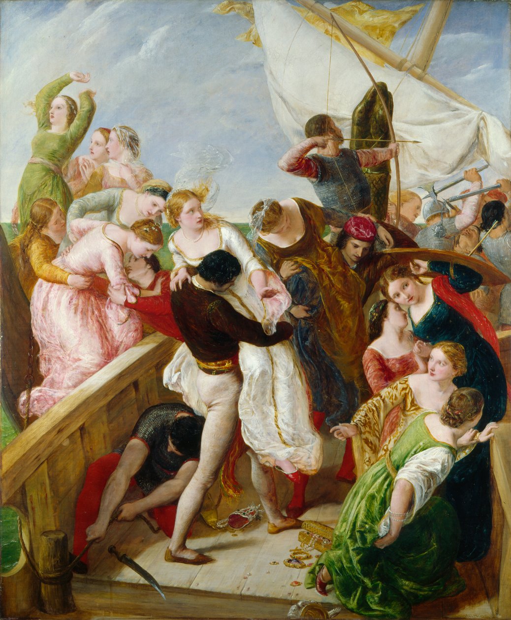Le Sauvetage des épouses de Venise, 1851 - James Clarke Hook