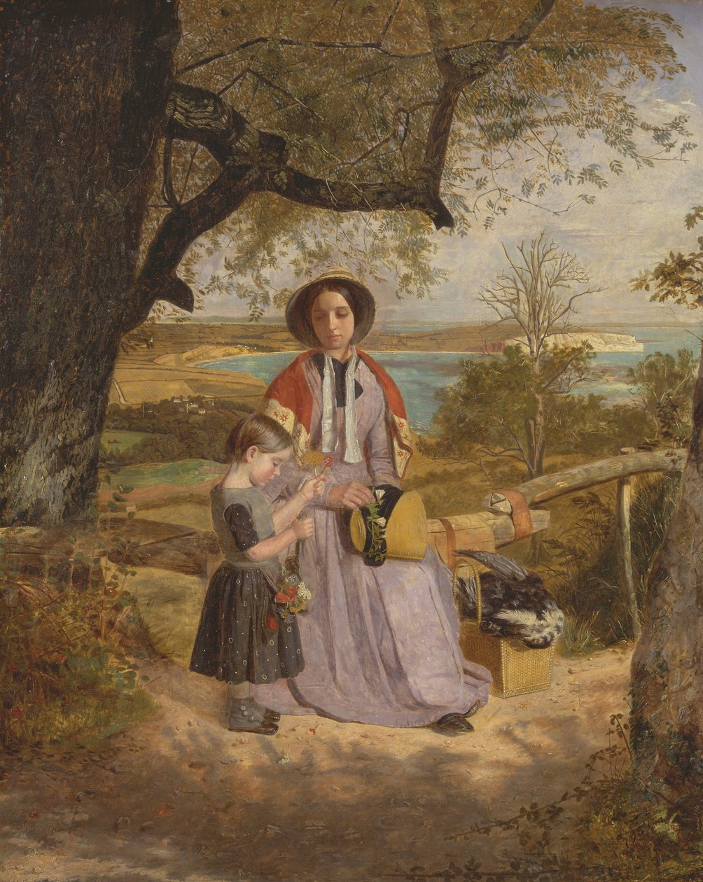 Mère et Enfant près d