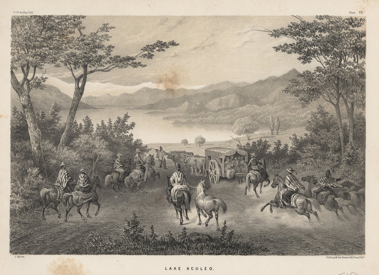 Lac Aculeo, 1855 - James Fuller Queen