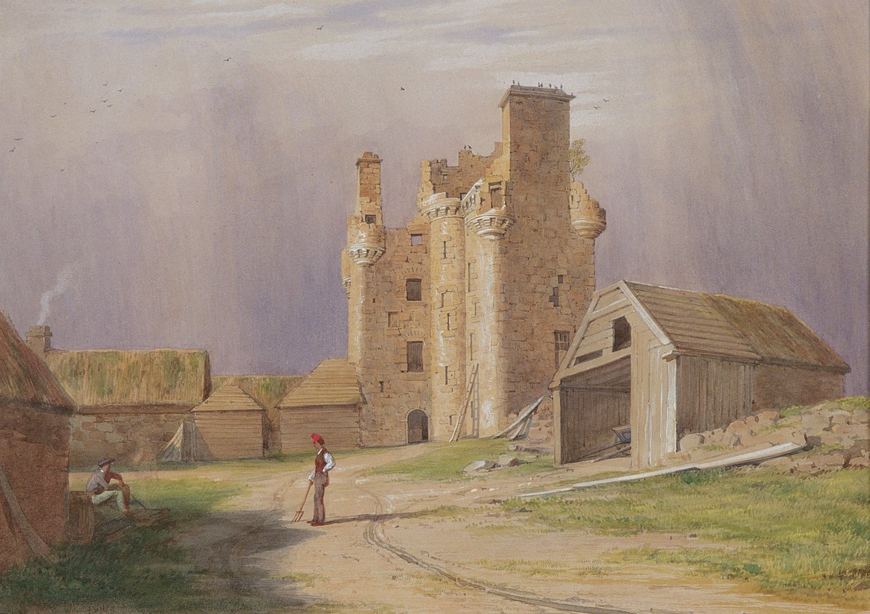 Château de Tillycairn, années 1840 - James Giles