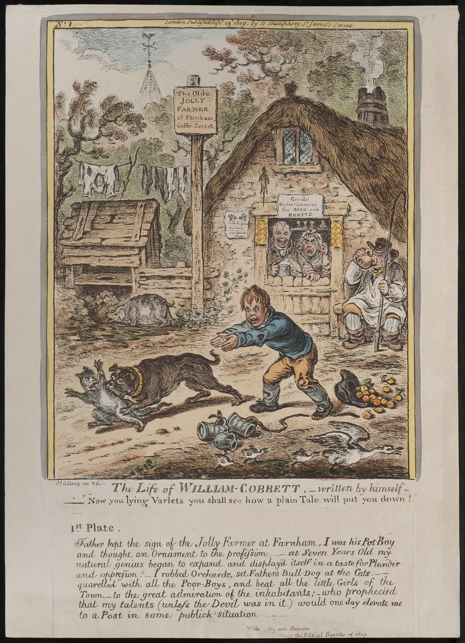 La Vie de William Cobbett, écrite par lui-même - James Gillray