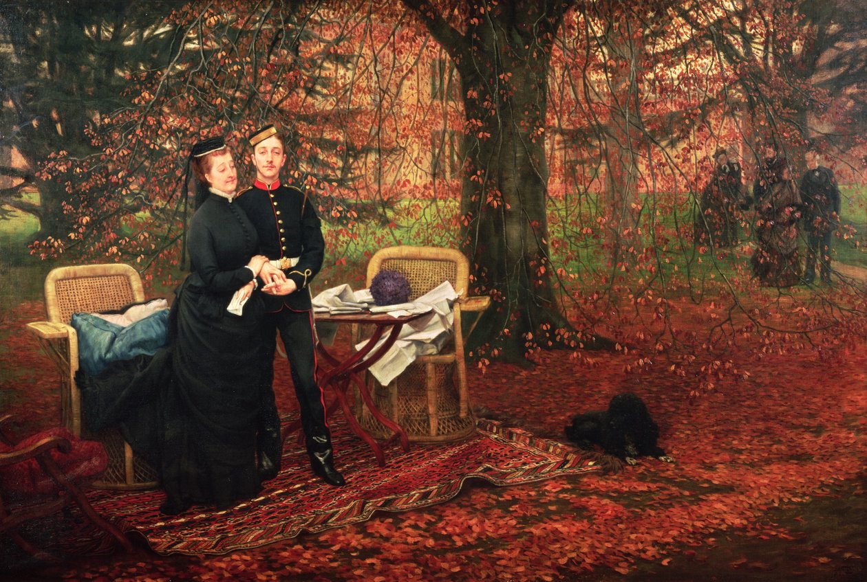 Impératrice Eugénie (1826-1920) et Eugène-Louis Napoléon Bonaparte (1856-79) à Camden Place, Chislehurst - James Jacques Joseph Tissot
