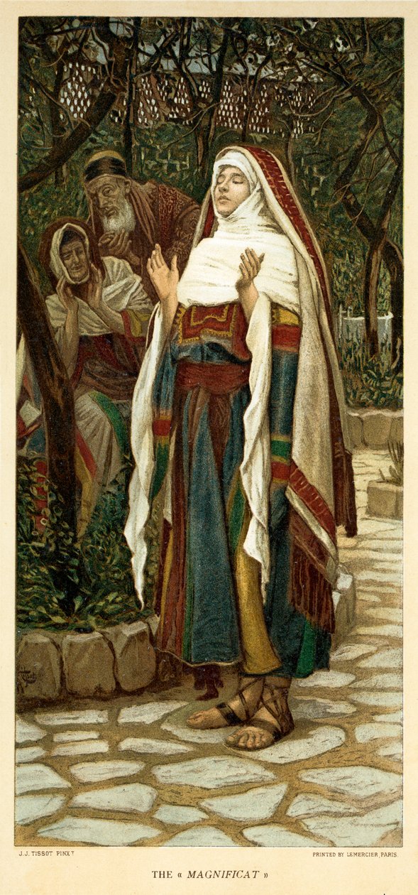 Le Magnificat, Saint Luc - Chapitre 1 - Bible - James Jacques Joseph after Tissot