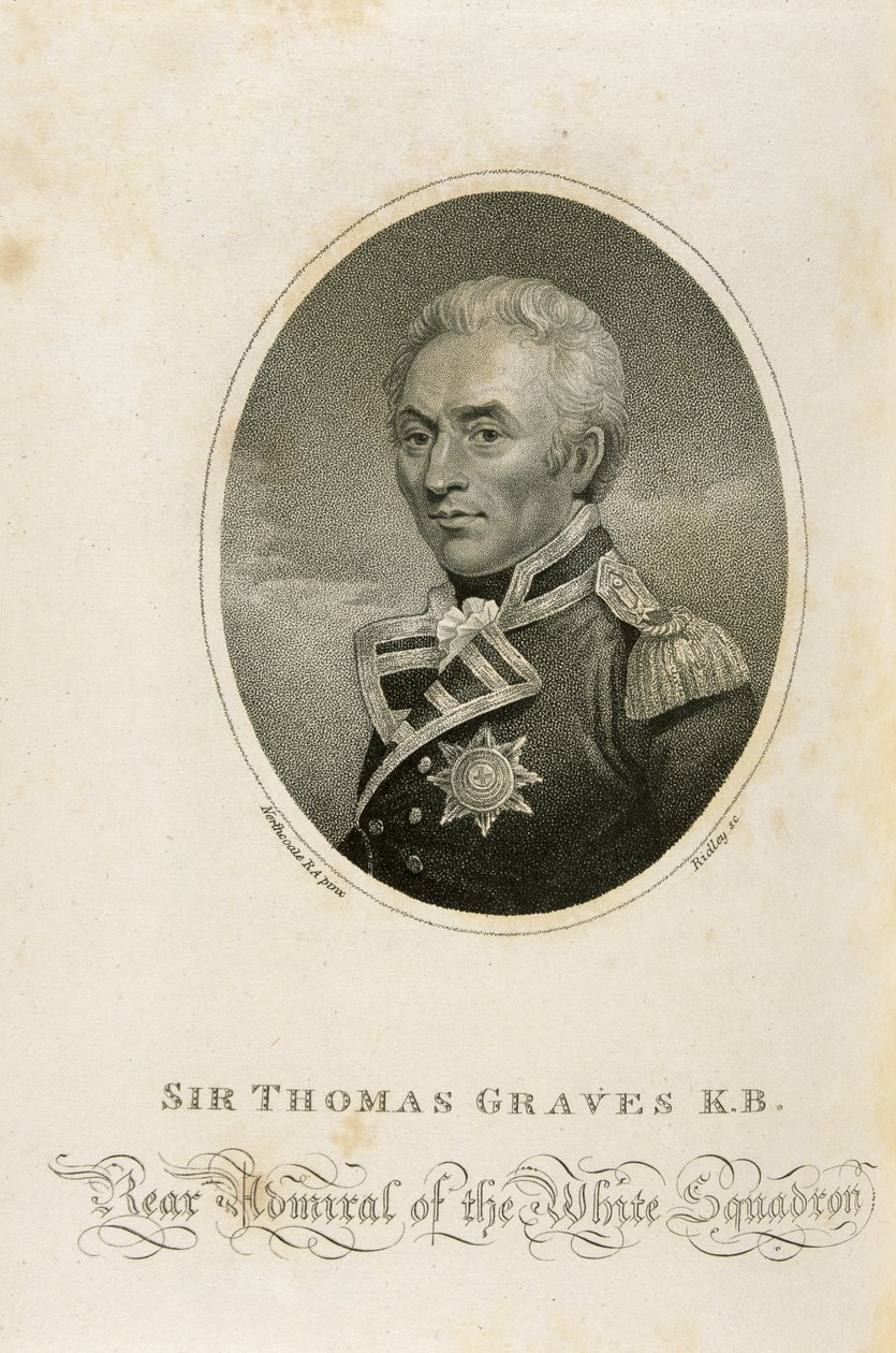 Sir Thomas Graves K.B., gravé par Ridley - James Northcote