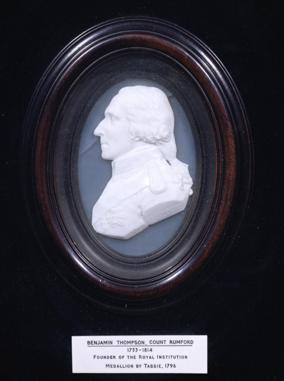 Médaillon représentant Benjamin Thompson, Comte Rumford - James Tassie