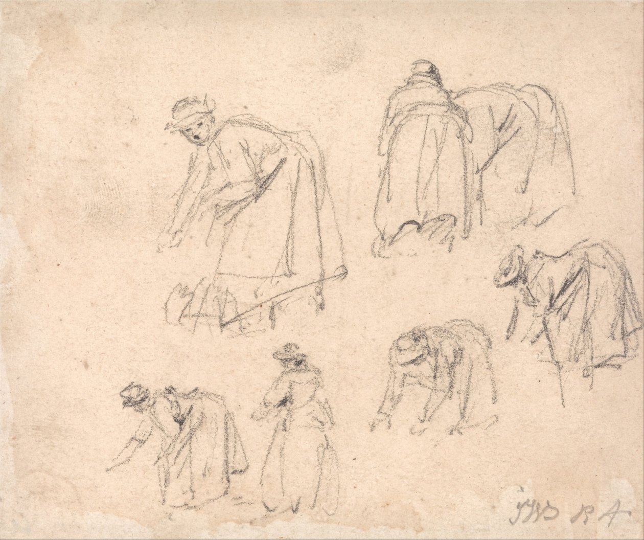 Études de figures - Femmes travaillant - James Ward