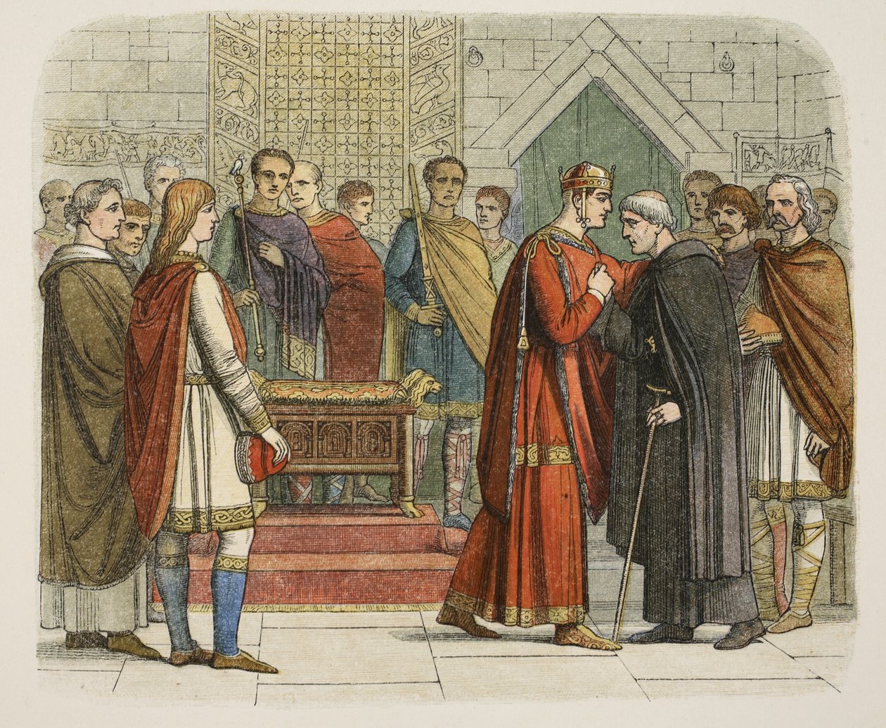 Le roi Guillaume Ier rend hommage aux chefs anglais en 1067, d