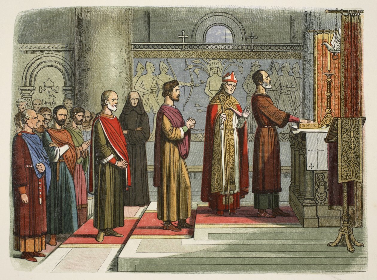 Les barons jurent de réaliser leurs libertés, 1214, de 