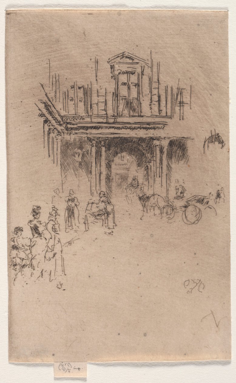 Un coin du Palais Royal - James Abbott McNeill Whistler