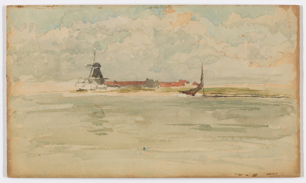 Une petite note rouge - Dordrecht - James Abbott McNeill Whistler