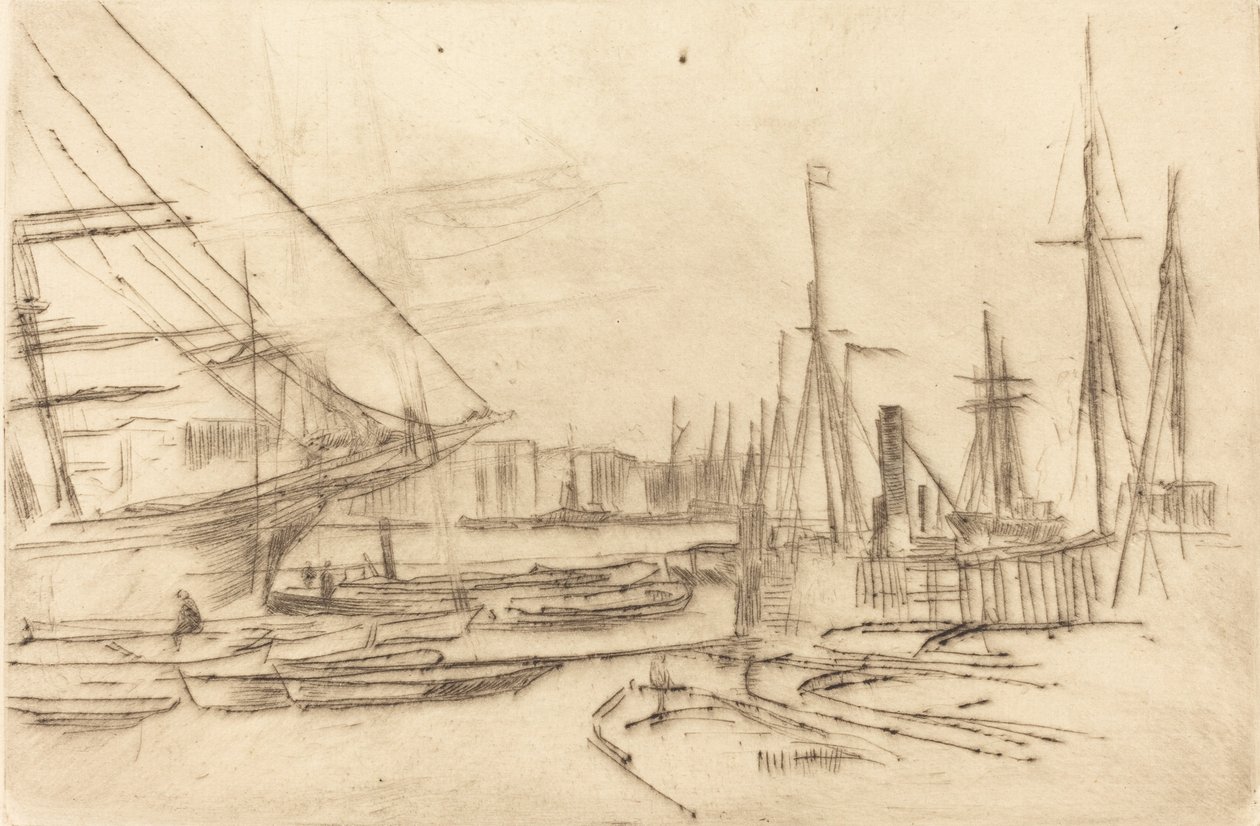 Une esquisse de Billingsgate - James Abbott McNeill Whistler