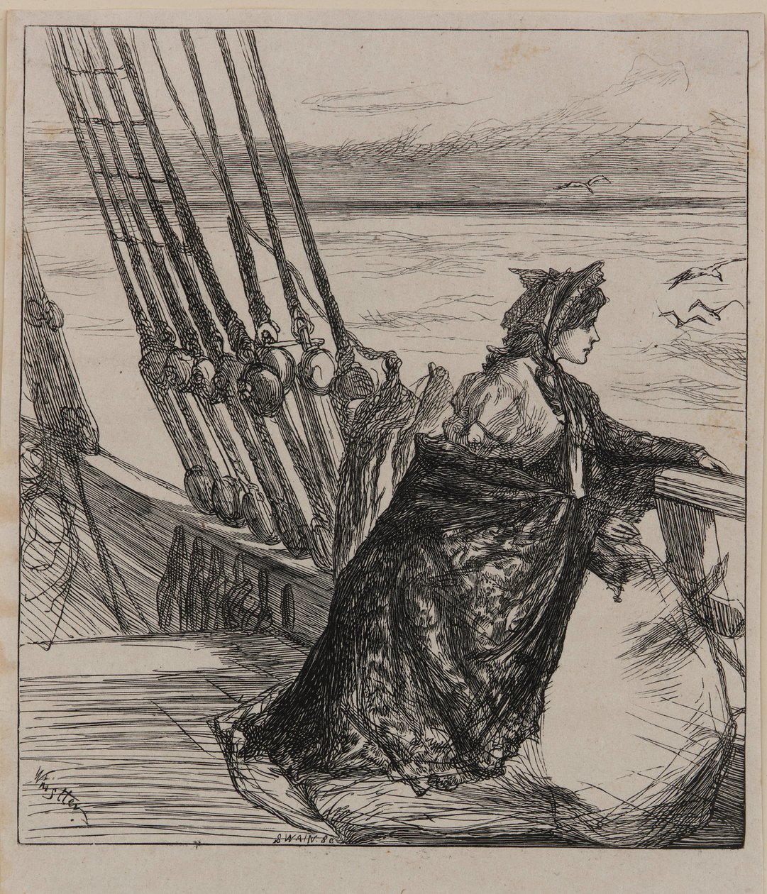 Illustration de La Fille du Major, 1862 - James Abbott McNeill Whistler
