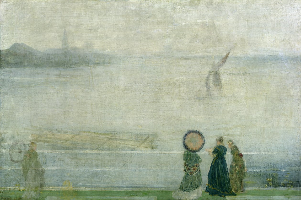 Battersea Reach depuis Lindsey Houses, vers 1864-71 - James Abbott McNeill Whistler