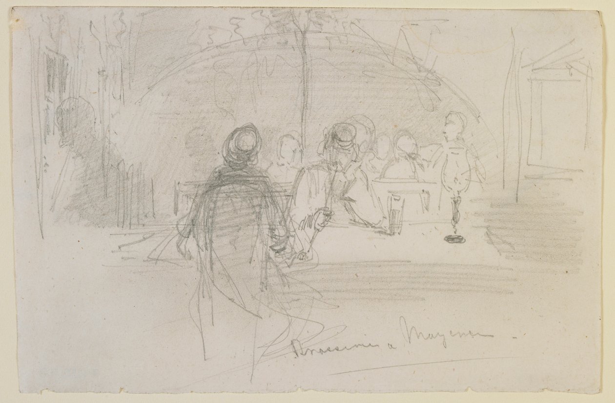 Brasserie à Mayence, 1858 - James Abbott McNeill Whistler
