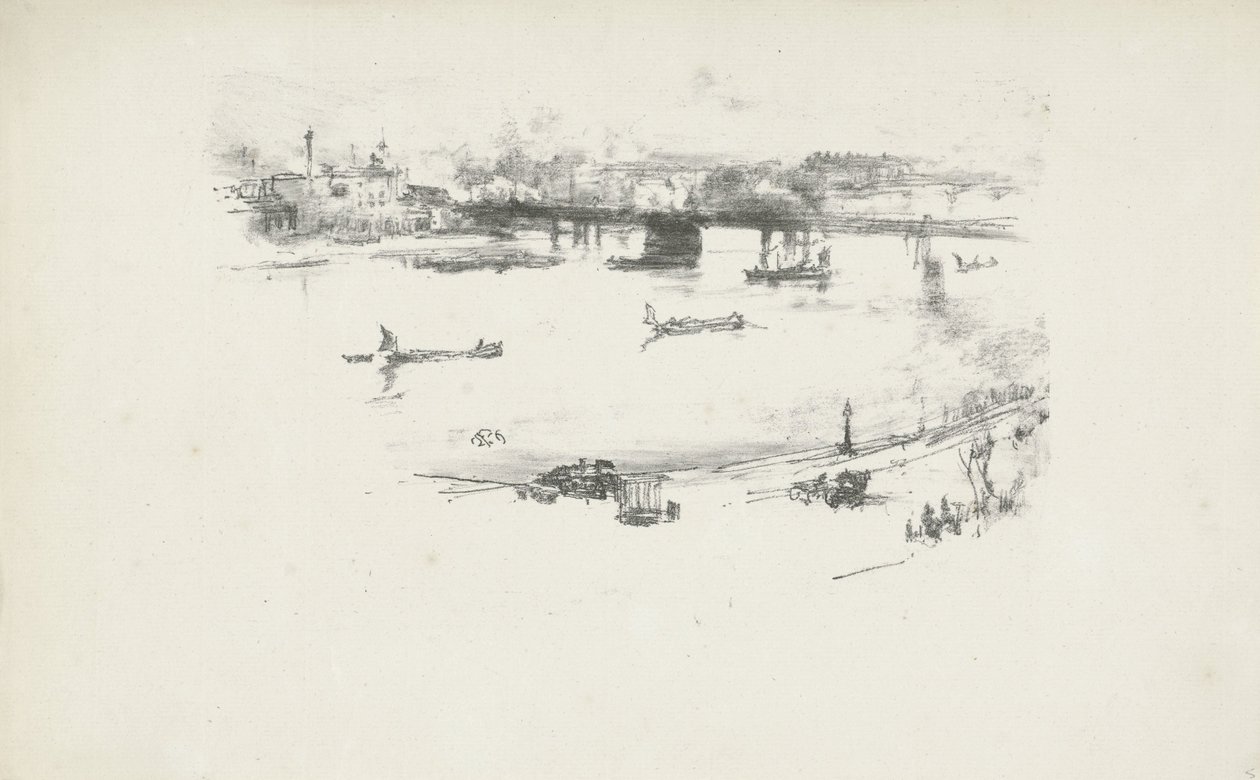 Pont ferroviaire de Charing Cross - James Abbott McNeill Whistler