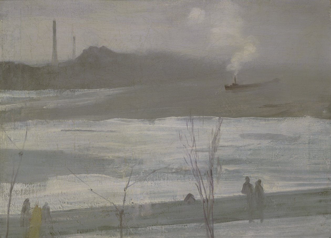 Chelsea sur glace - James Abbott McNeill Whistler