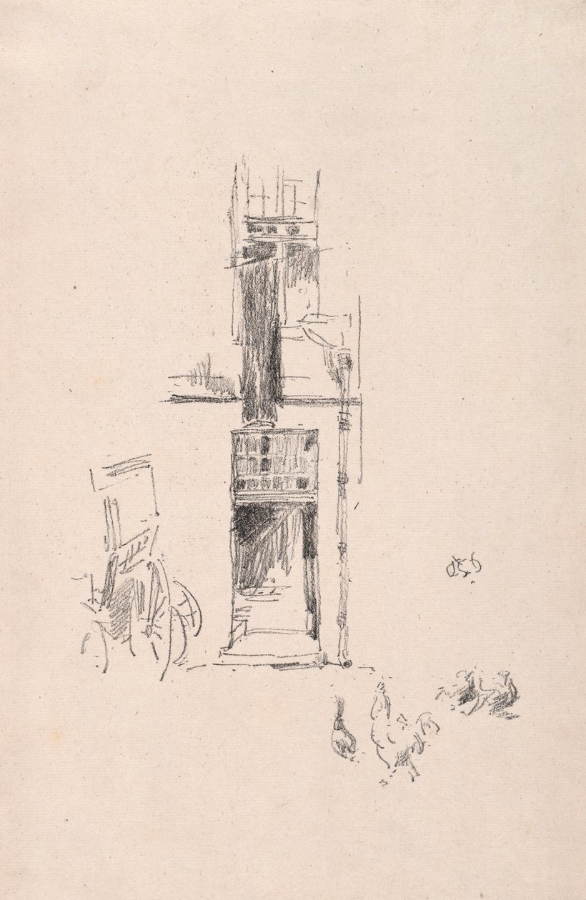 Coqs et poules, Hôtel Colbert, 1891 - James Abbott McNeill Whistler