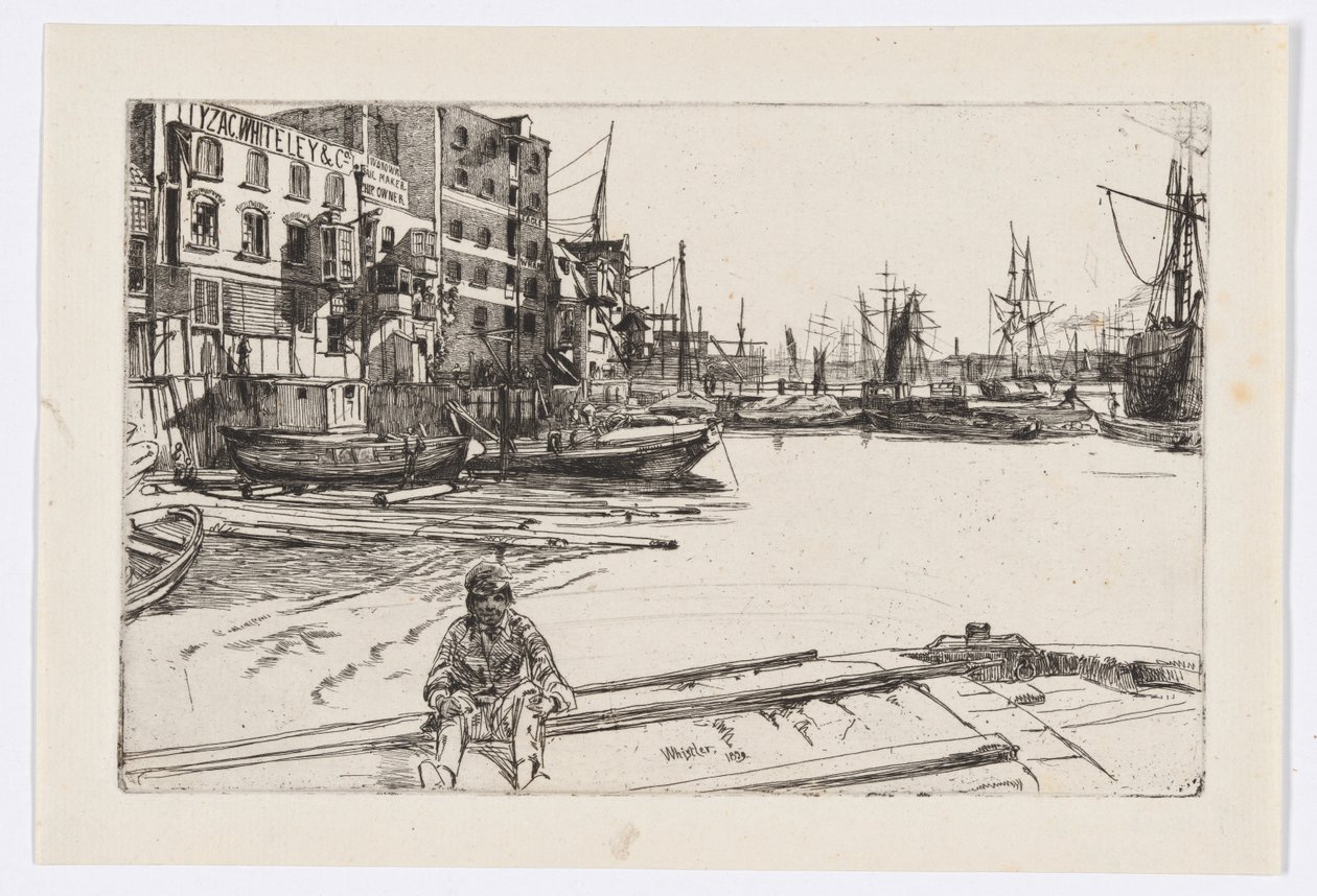 Eagle Wharf (Tyzac Whiteley and Co.) - James Abbott McNeill Whistler