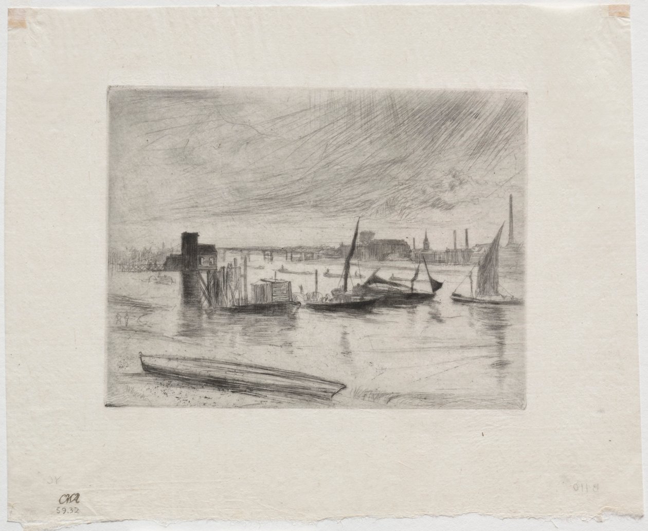 Tôt le matin, Battersea - James Abbott McNeill Whistler