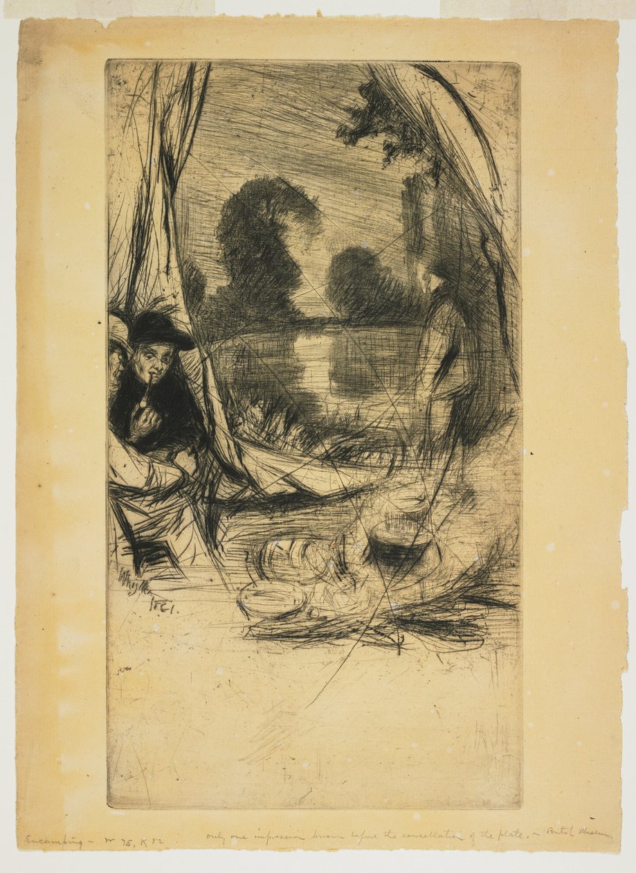Lager aufschlagen - James Abbott McNeill Whistler