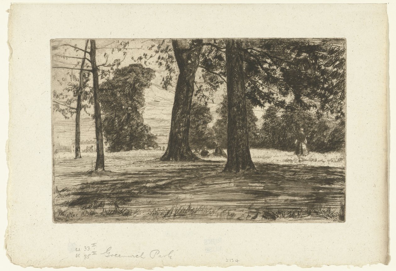 Greenwich Park - James Abbott McNeill Whistler
