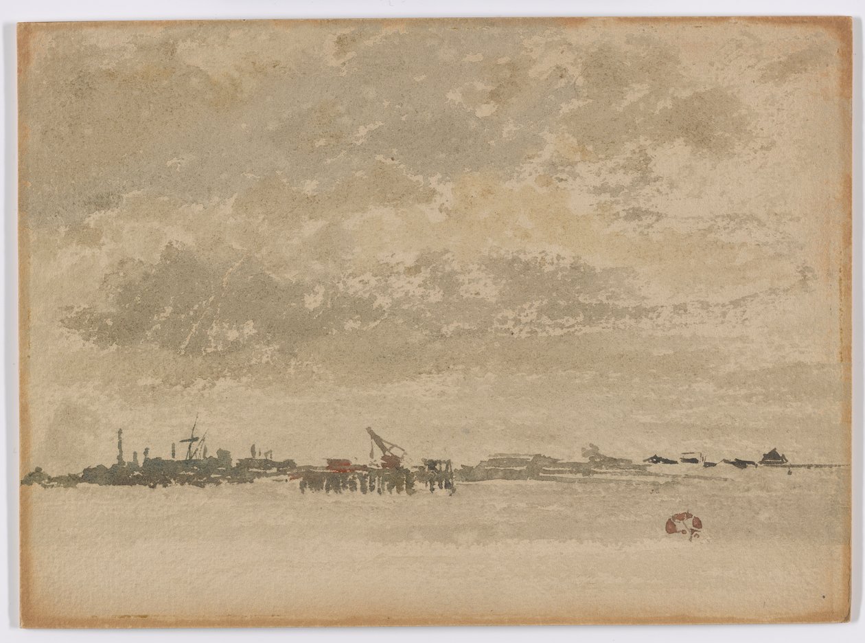Gris et argent – Purfleet, 1881-1883 - James Abbott McNeill Whistler