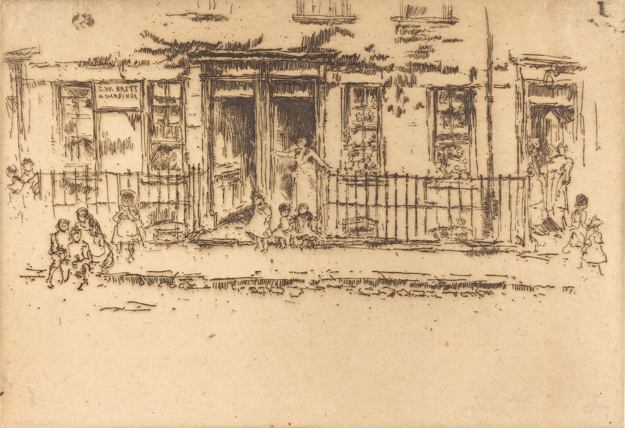 Justice Walk - Chelsea, vers 1886-1888 - James Abbott McNeill Whistler