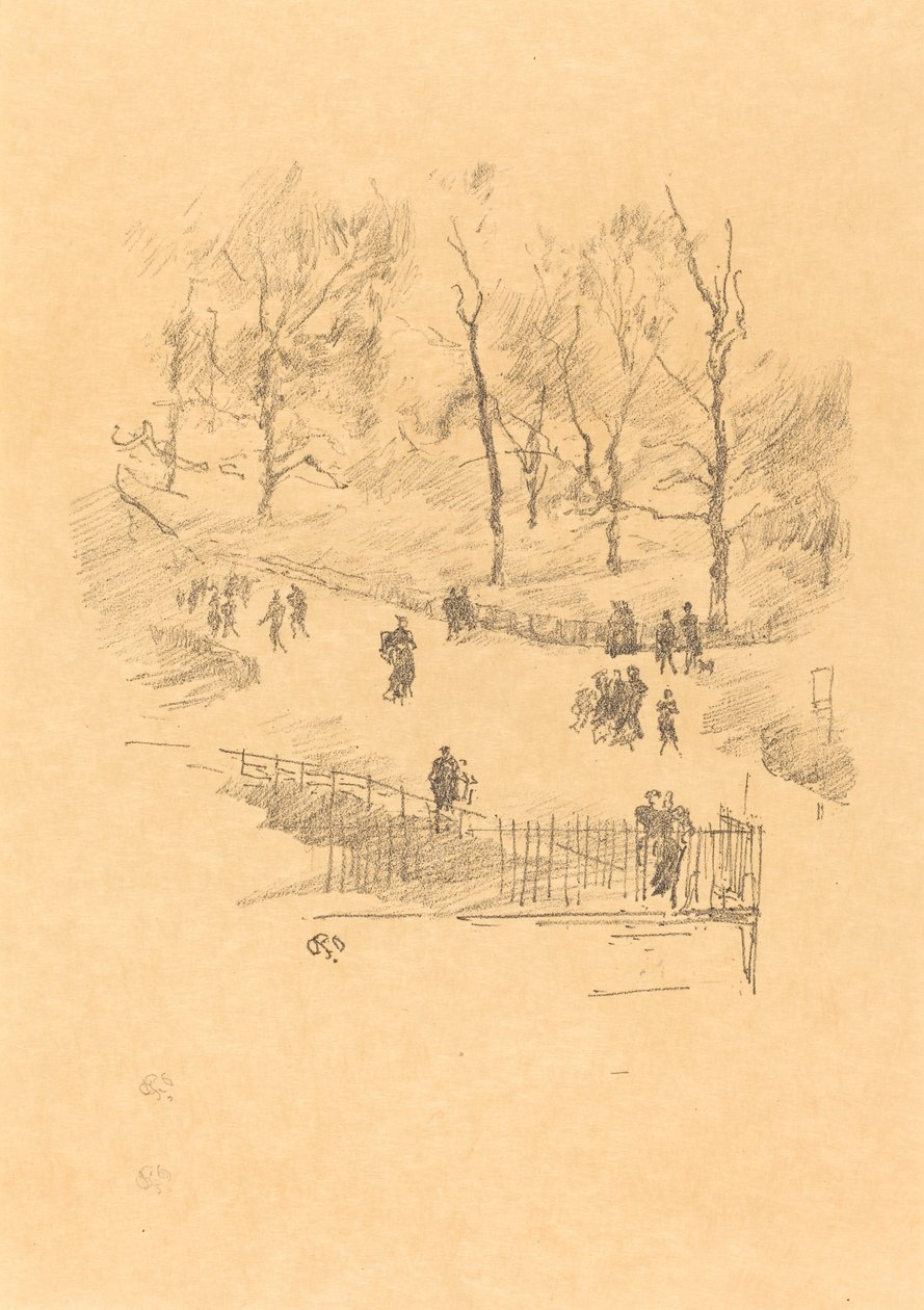 Jardins de Kensington, 1896 - James Abbott McNeill Whistler
