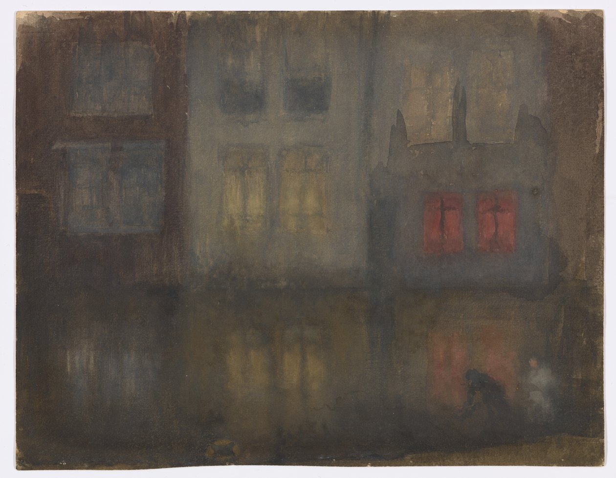 Nocturne : Noir et Rouge – Canal arrière, Hollande - James Abbott McNeill Whistler