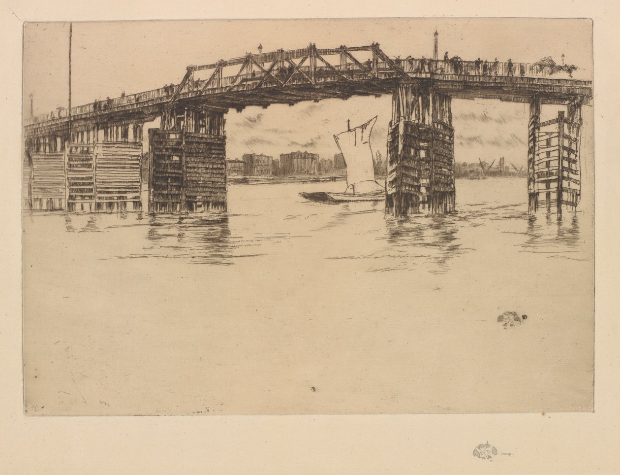 Vieux pont de Battersea, 1879 - James Abbott McNeill Whistler