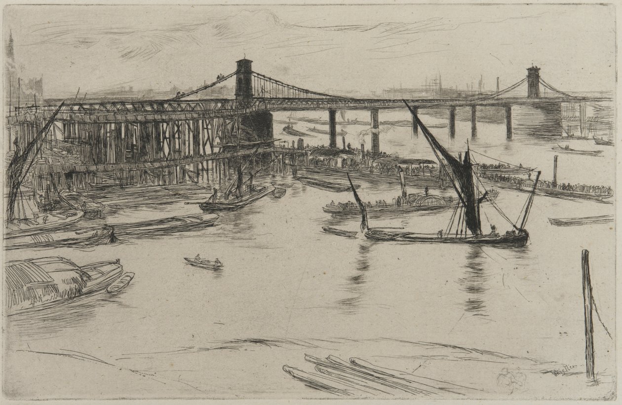 Vieux pont de Hungerford, 1861 - James Abbott McNeill Whistler