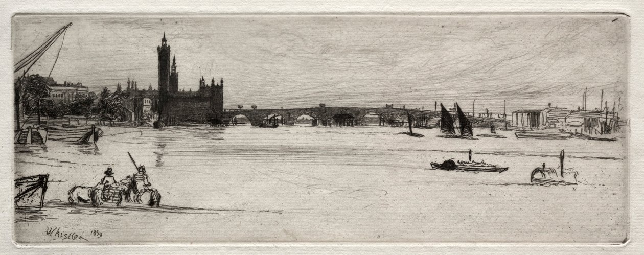 Vieux Pont de Westminster, 1871 - James Abbott McNeill Whistler