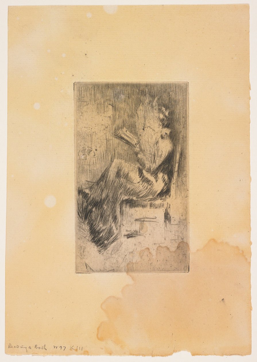 Ein Buch lesen - James Abbott McNeill Whistler