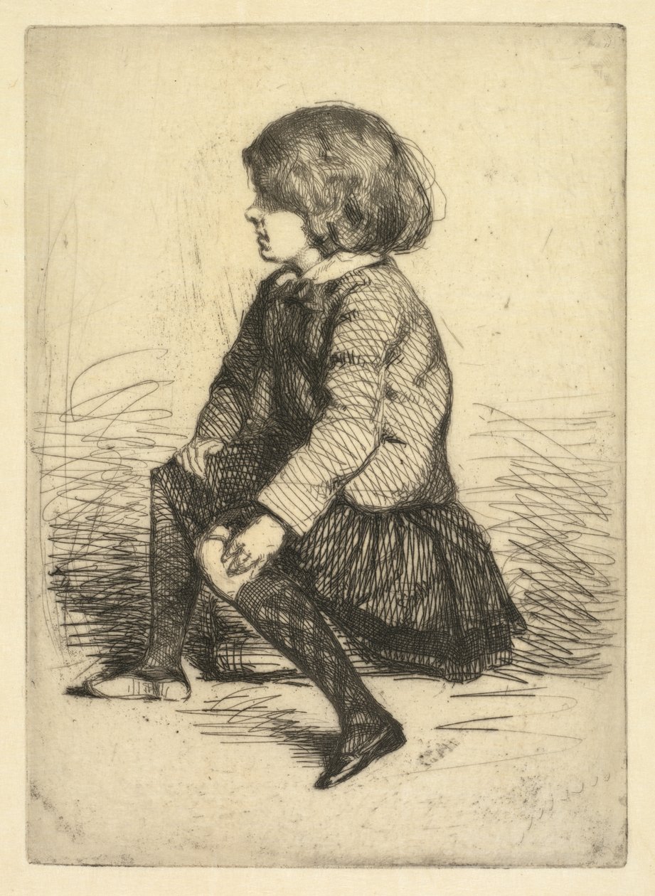 Seymour Haden Jr., assis - James Abbott McNeill Whistler