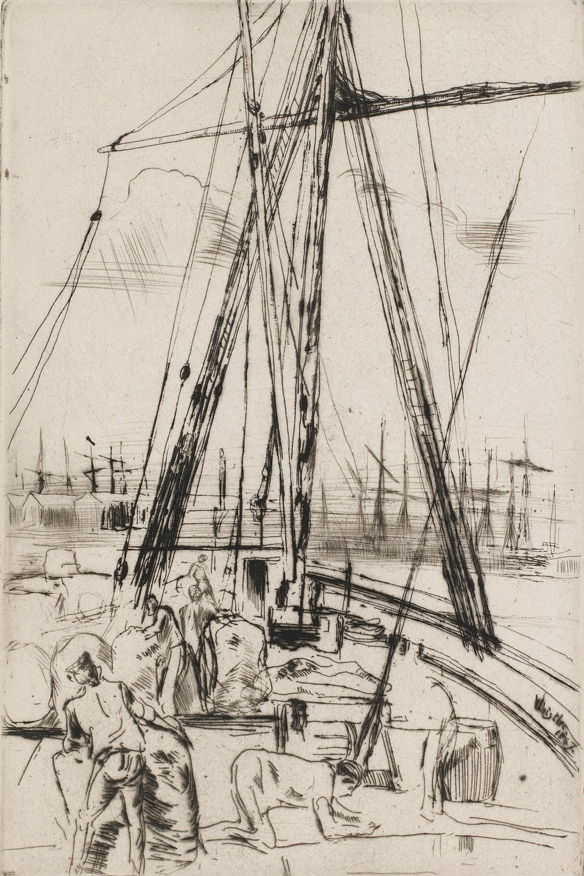 Navires à Liverpool, 1867 - James Abbott McNeill Whistler