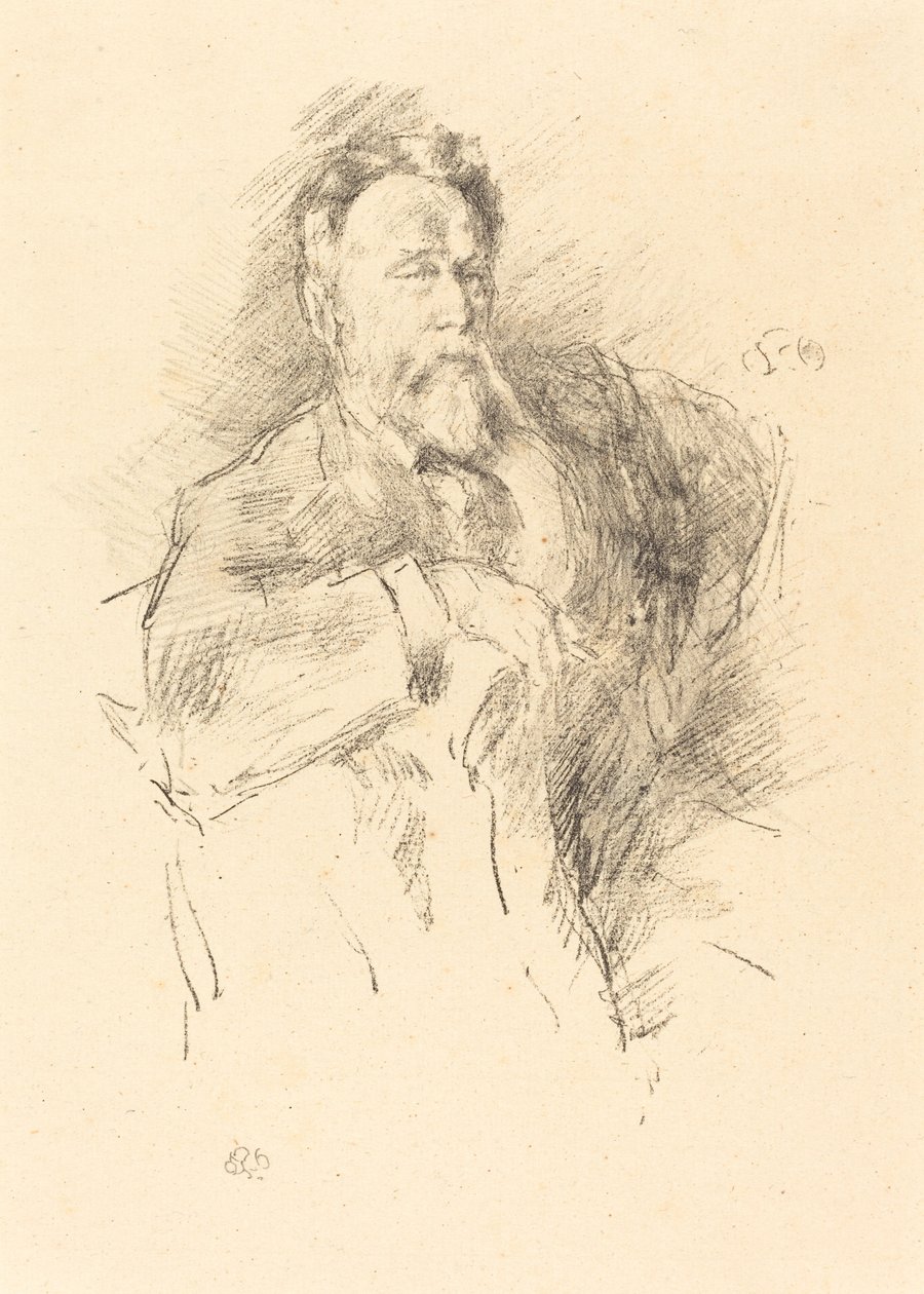 Esquisse de William E. Henley, 1896 - James Abbott McNeill Whistler