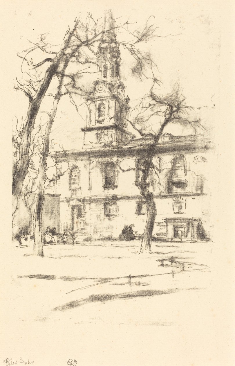 St. Giles-in-the-Fields - James Abbott McNeill Whistler