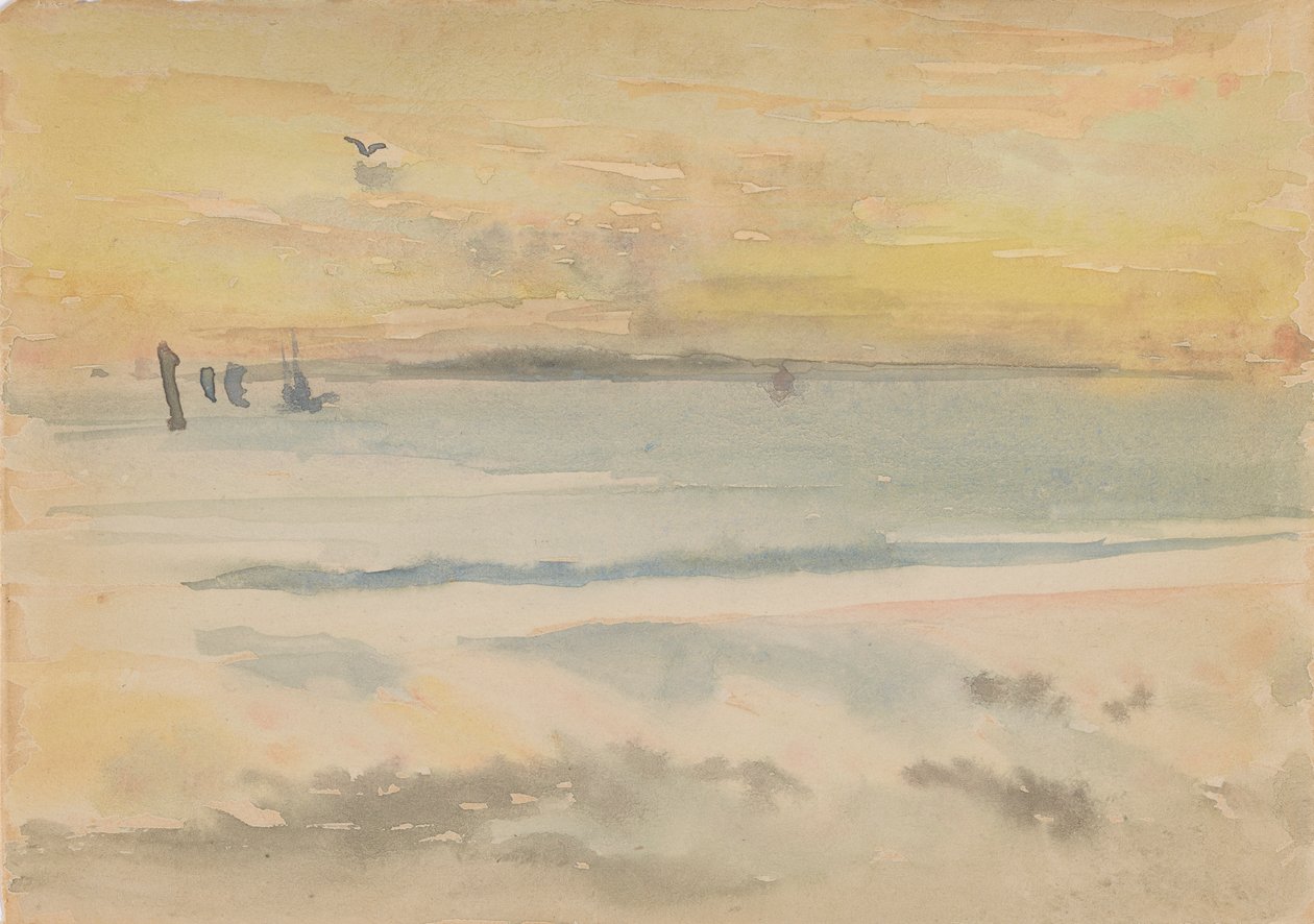 St. Ives : Coucher de soleil - James Abbott McNeill Whistler