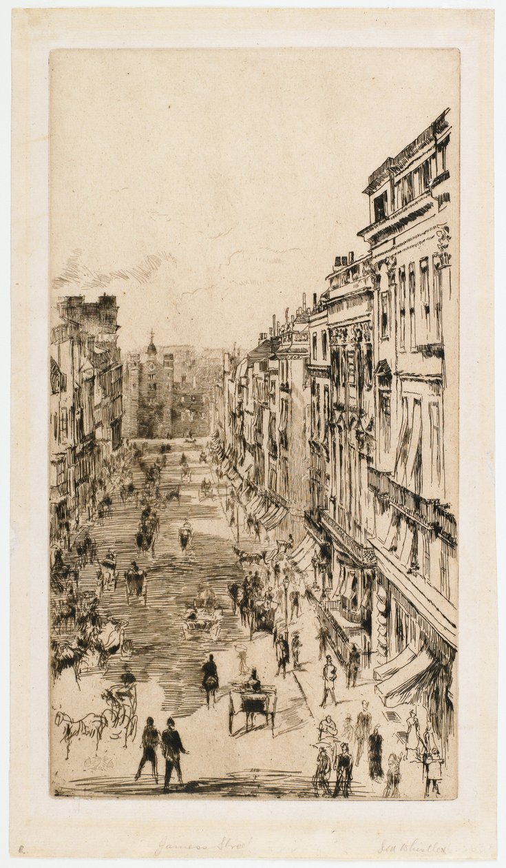 Rue St. James - James Abbott McNeill Whistler