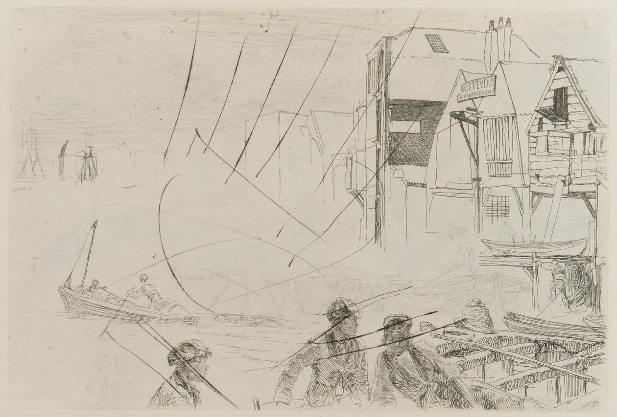 La vie en bateau de Stevens - James Abbott McNeill Whistler