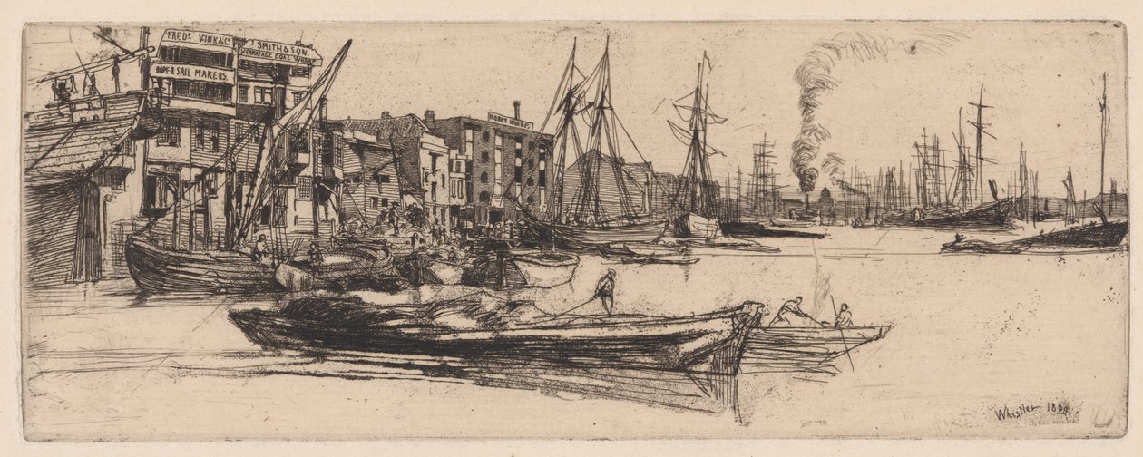 Entrepôts de la Tamise - James Abbott McNeill Whistler