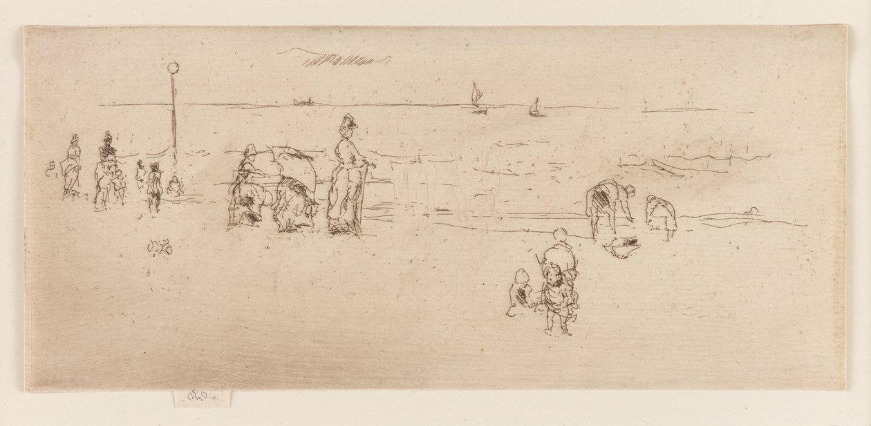 La plage, Ostende, 1887 - James Abbott McNeill Whistler